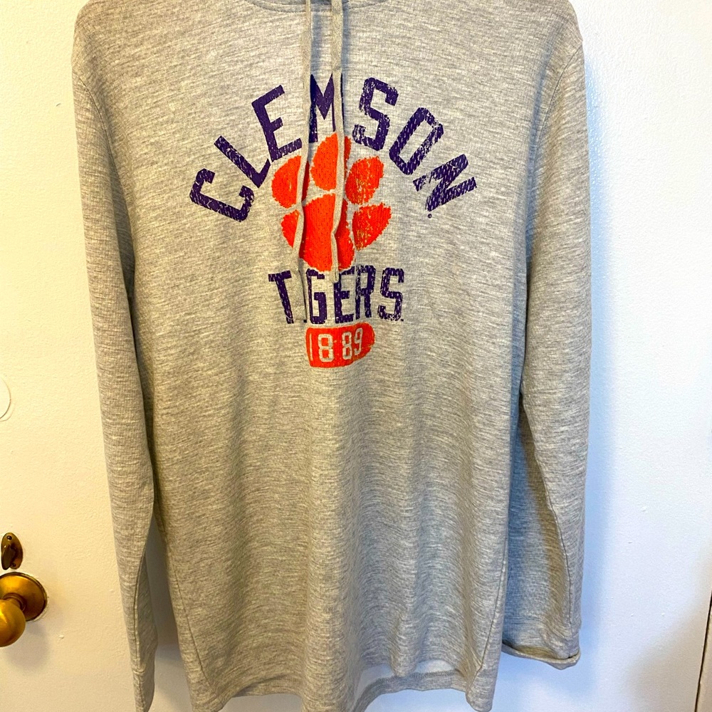 😀😀Mens Clemson Tigers Hoodie Sweatshirt. Size L. By Champion. NWT